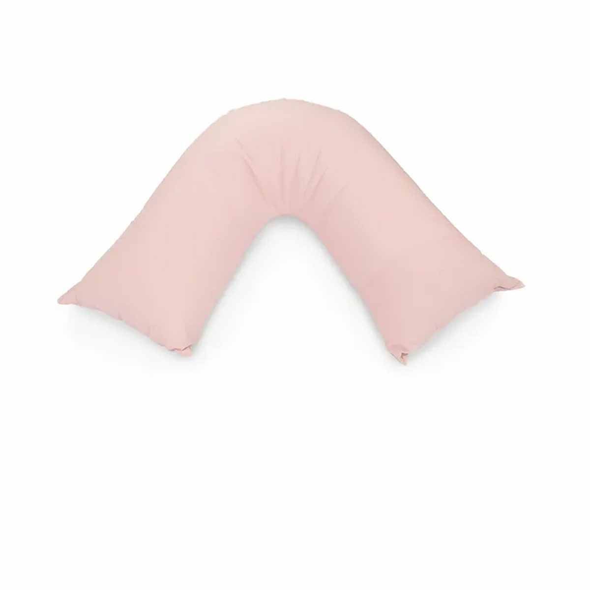 Easyrest Aus Made Medium Support Filled V Shape Pillow 64 x 39 cm Petal