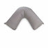 Easyrest Aus Made Medium Support Filled V Shape Pillow 64 x 39 cm Pewter