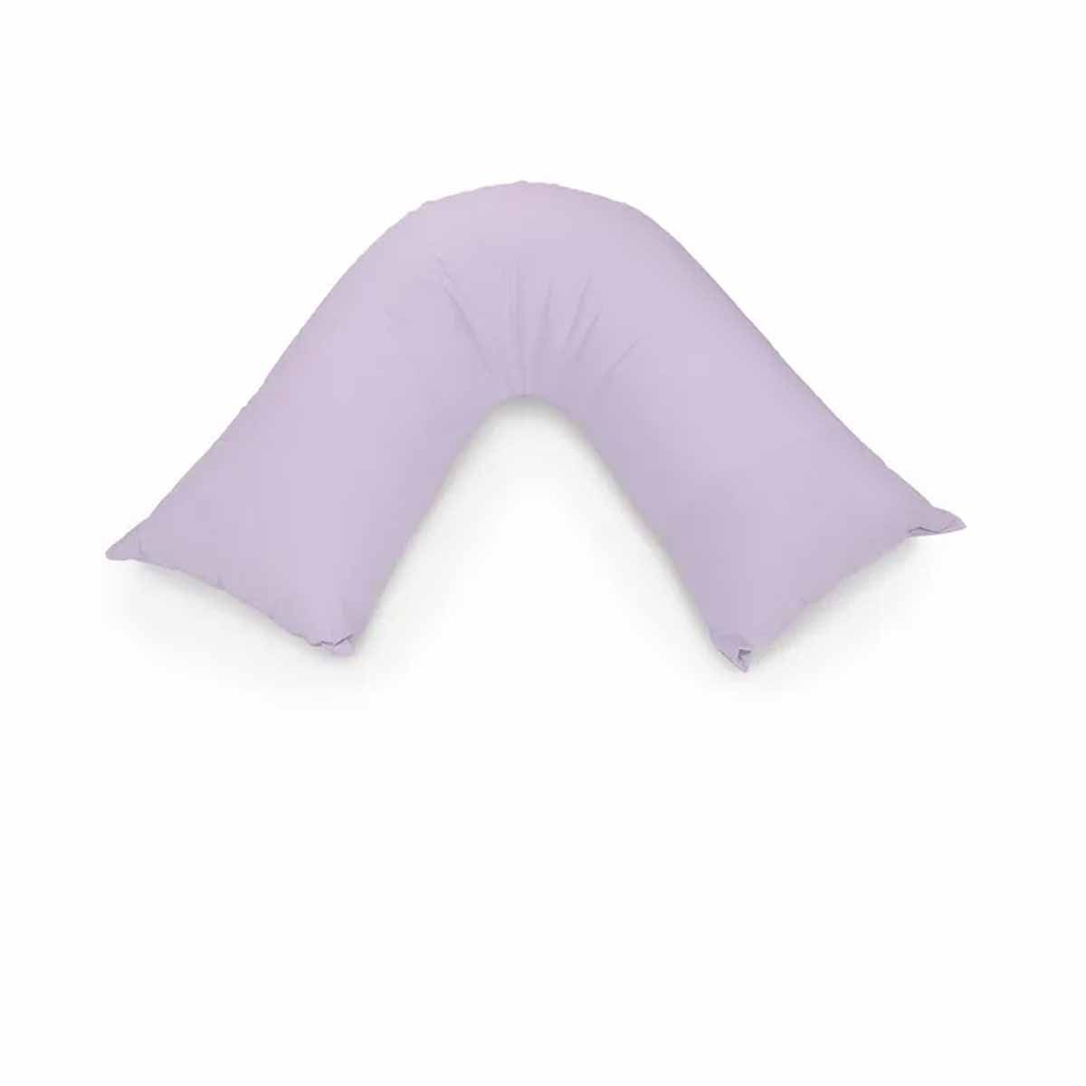 Easyrest Aus Made Medium Support Filled V Shape Pillow 64 x 39 cm Violet