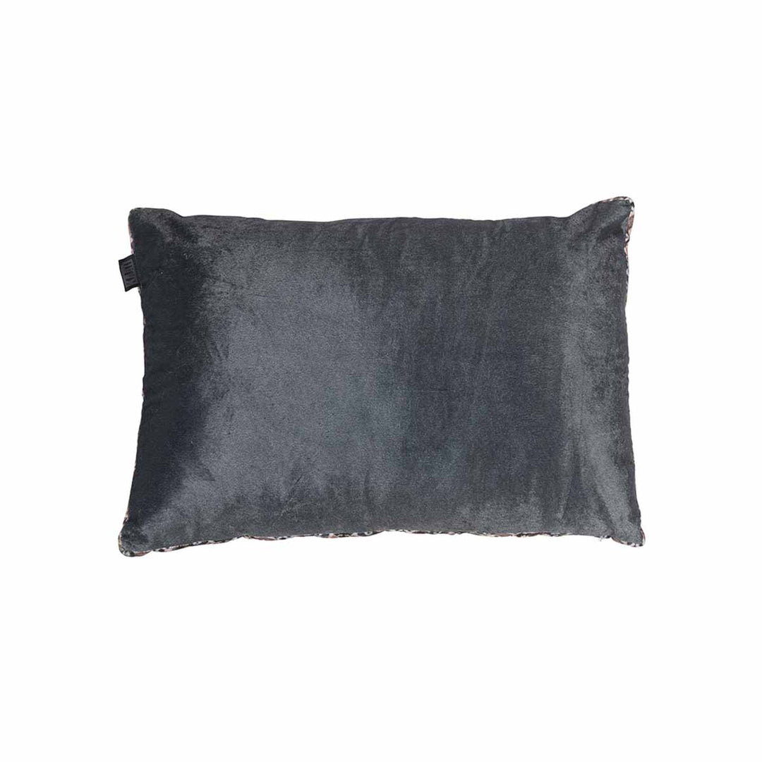 KAAT Amsterdam Julan Anthracite Velvet Oblong Filled Cushion 40cm x 60cm