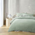 Accessorize Augusta Sage Crinkled Look Quilt Cover Set Single