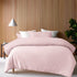 Accessorize 400TC Blush Bamboo Cotton Double Stitch Quilt Cover Set Queen