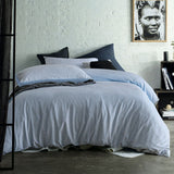 Accessorize Ripley Blue Striped Pattern Quilt Cover Set Single
