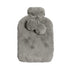 J.Elliot Home Amara Hot Water Bottle with Super Plush Faux Fur Cover Grey