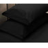 Apartmento 225TC Fitted Sheet Set King Black plus 2 Pillowcases