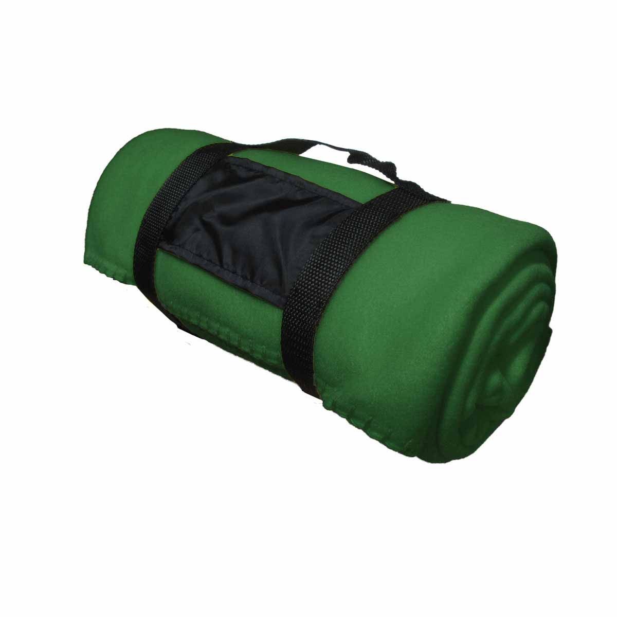240GSM Polar Fleece Picnic Blanket 150cm x 120cm Green