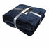 Jenny Mclean 300GSM Douce Super Soft Plush Blanket 220 x 240 cm Navy