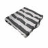 Rans Boxed Stripe Chair Cushion Pad 40 x 40 + 7 cm Black