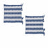 Rans Set of 2 Alfresco Stripe Chair Cushion Pads 40 x 40 cm Blue