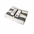 Rans Black Alfresco Stripes Cotton Tablecloth - Choose from 2 sizes 150cm x 300cm