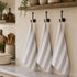 Rans Alfresco Stripes Cotton Set of 3 Tea Towels 45 x 65 cm Grey