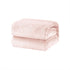Super Soft Micro Flannel Plush Blanket Single 150 x 220 cm Blush