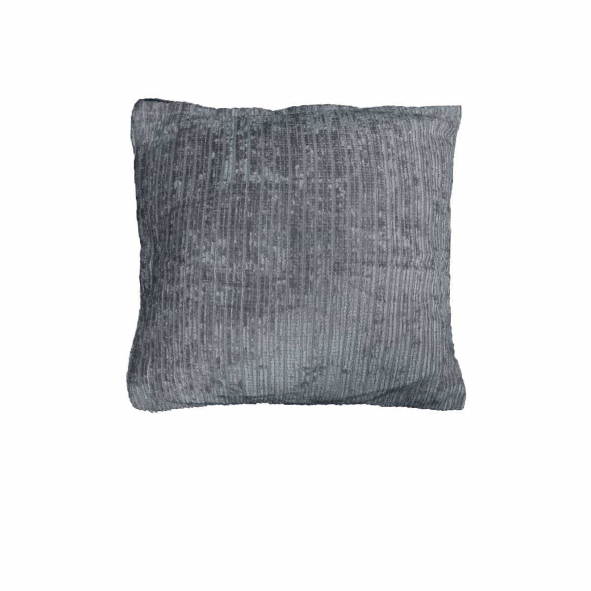Eliot Striped Double Sided Filled Cushion Square - 45cm x 45cm Charcoal