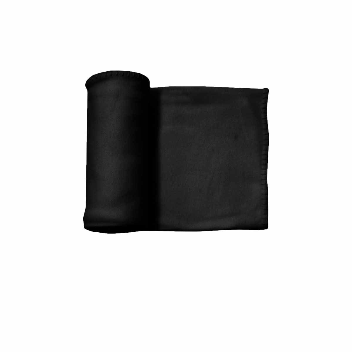 Budget 150gsm Irida Soft Polar Fleece Throw 127 x 152 cm Black