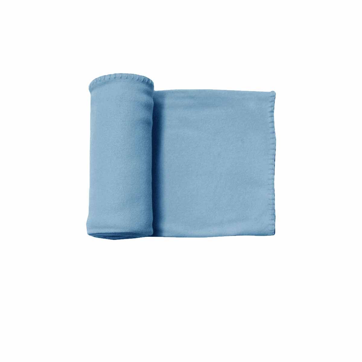 Budget 150gsm Irida Soft Polar Fleece Throw 127 x 152 cm Blue