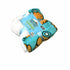 Snuggle Coral Fleece Throw with Sherpa Reverse 127 x 152 cm Hand Poses Teal