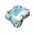 Snuggle Coral Fleece Extra Large Throw with Sherpa Reverse 200 x 128 cm American Football Teal