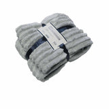 Harper Supremely Soft Fleece Extra Large Throw / Single Sized Blanket 200 x 150 cm Silver