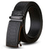 Genuine Cowhide Embossed with Crocodile Pattern Belt  Luxury Business Automatic Belts (Black)