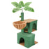 VaKa 1.1M Cat Tree Scratching Post Palm Tree Cat Post Dangling Balls Cat Toy