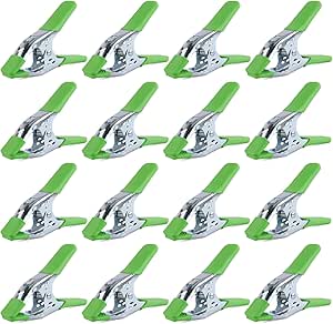SWANLAKE 16-Pack 6-inch Strong Spring Clamps Set, Large Super Heavy Duty Spring Clamps Metal Anti-Slip Grip Handle - 2.5