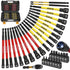 35Pcs Long Magnetic Nut Driver Bit Set Nut Driver Metric & SAE Screwdriver Bits