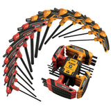 14Pcs T-handle Allen Wrench Set Metric & SAE Portable Hex Key Long Arm Allen Key