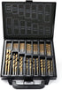 99Pc Drills Set HSS Titanium Coated Wood Plastic Metal Metric 1.5-10mm With Case