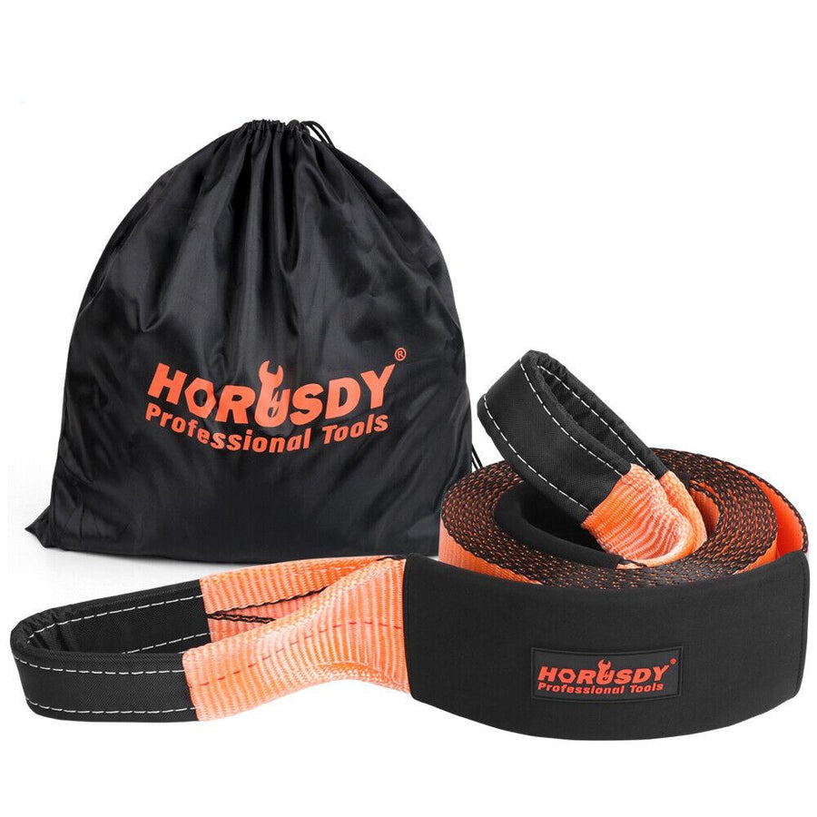 Heavy Duty Recovery Tow Strap Kit 4" x 20Ft Snatch Straps - 18T/40,000LB Break Strength for Off-Roading Recovery and Hau
