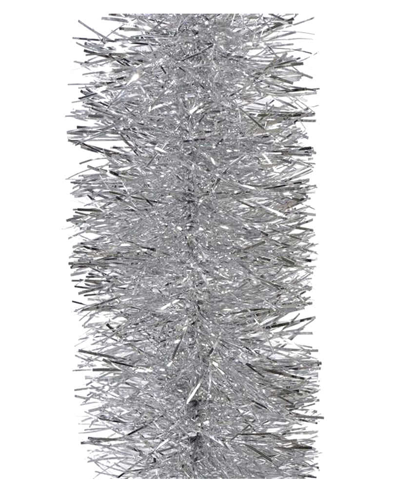 5x 2.5m Christmas Tinsel Xmas Garland Sparkly Snowflake Party Natural Home DÃ©cor, Traditional Silver