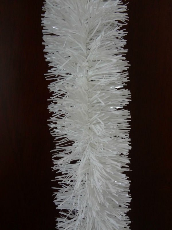 5x 2.5m Christmas Tinsel Xmas Garland Sparkly Snowflake Party Natural Home DÃ©cor, Traditional White