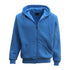 Adult Unisex Zip Plain Fleece Hoodie Hooded Jacket Mens Sweatshirt Jumper XS-8XL, Blue, 2XL