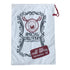 Large Christmas XMAS Hessian Santa Sack Stocking Bag Reindeer Children Gifts Bag, Cream - Sleigh Mail