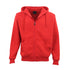 Adult Unisex Zip Plain Fleece Hoodie Hooded Jacket Mens Sweatshirt Jumper XS-8XL, Red, M