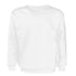 New Adult Unisex Plain Pullover Fleece Jumper Mens Long Sleeve Crew Neck Sweater, White, XS