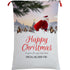 50x70cm Canvas Hessian Christmas Santa Sack Xmas Stocking Reindeer Kids Gift Bag, Santa On The Way