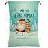 Large Christmas XMAS Hessian Santa Sack Stocking Bag Reindeer Children Gifts Bag, Cartoon Santa w Reindeer