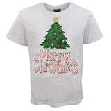 New Funny Adult Xmas Christmas T Shirt Tee Mens Womens 100% Cotton Jolly Ugly, Tree (White) B, L