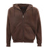 Adult Unisex Zip Plain Fleece Hoodie Hooded Jacket Mens Sweatshirt Jumper XS-8XL, Brown, 4XL