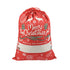 50x70cm Canvas Hessian Christmas Santa Sack Xmas Stocking Reindeer Kids Gift Bag, Red - Reindeer Gift