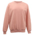 New Adult Unisex Plain Pullover Fleece Jumper Mens Long Sleeve Crew Neck Sweater, Wash Pink, L