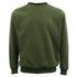 New Adult Unisex Plain Pullover Fleece Jumper Mens Long Sleeve Crew Neck Sweater, Olive, XL