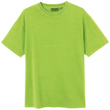 Adult 100% Cotton T-Shirt Unisex Men's Basic Plain Blank Crew Tee Tops Shirts, Lime, S