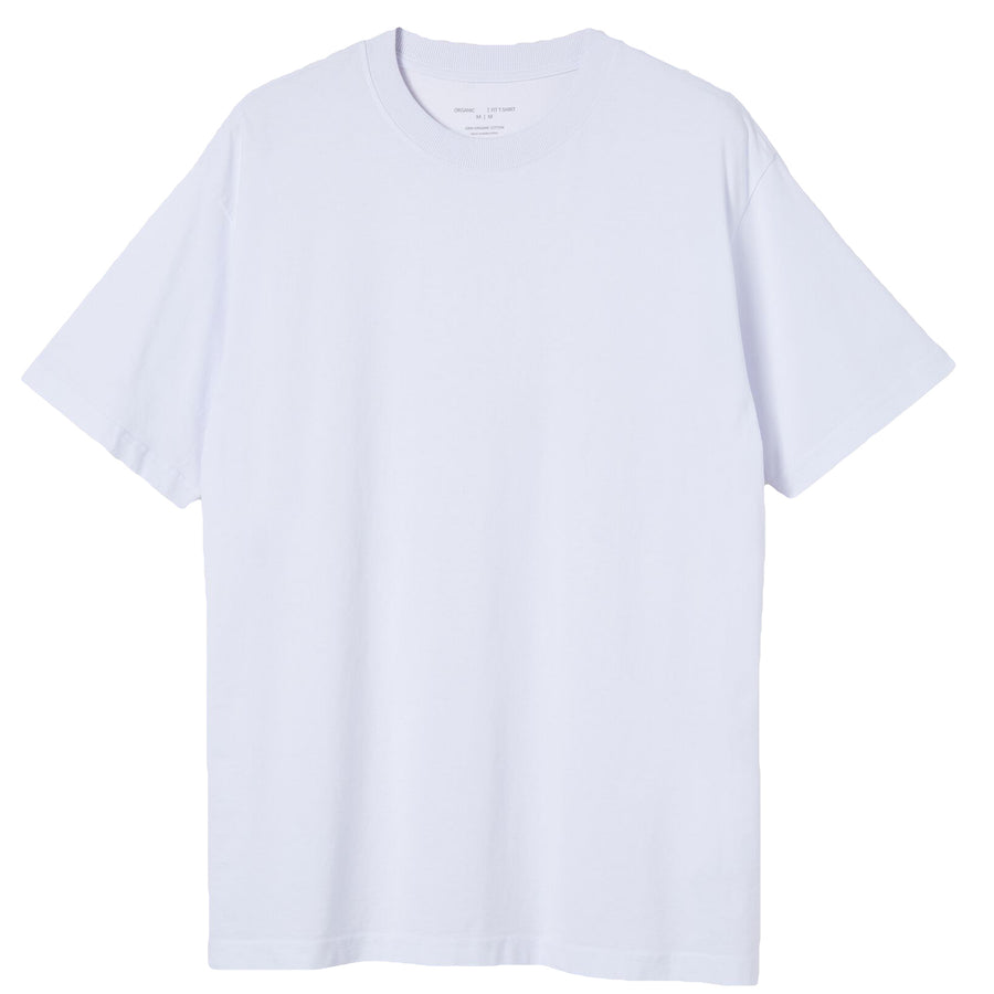 Adult 100% Cotton T-Shirt Unisex Men's Basic Plain Blank Crew Tee Tops Shirts, White, S
