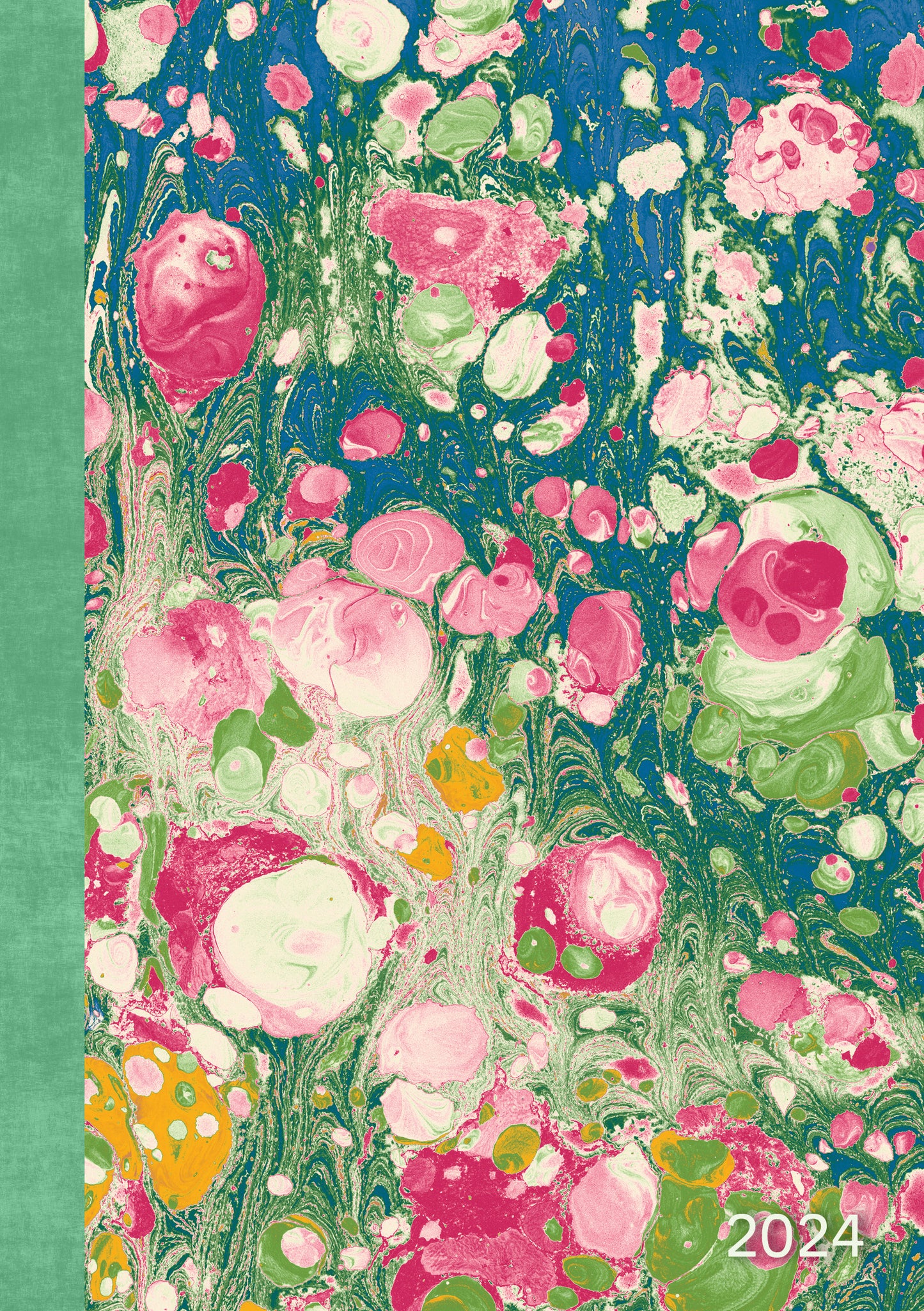 Vintage Marble - 2024 A5 Padded Cover Diary Premium Planner Book New Year Gift