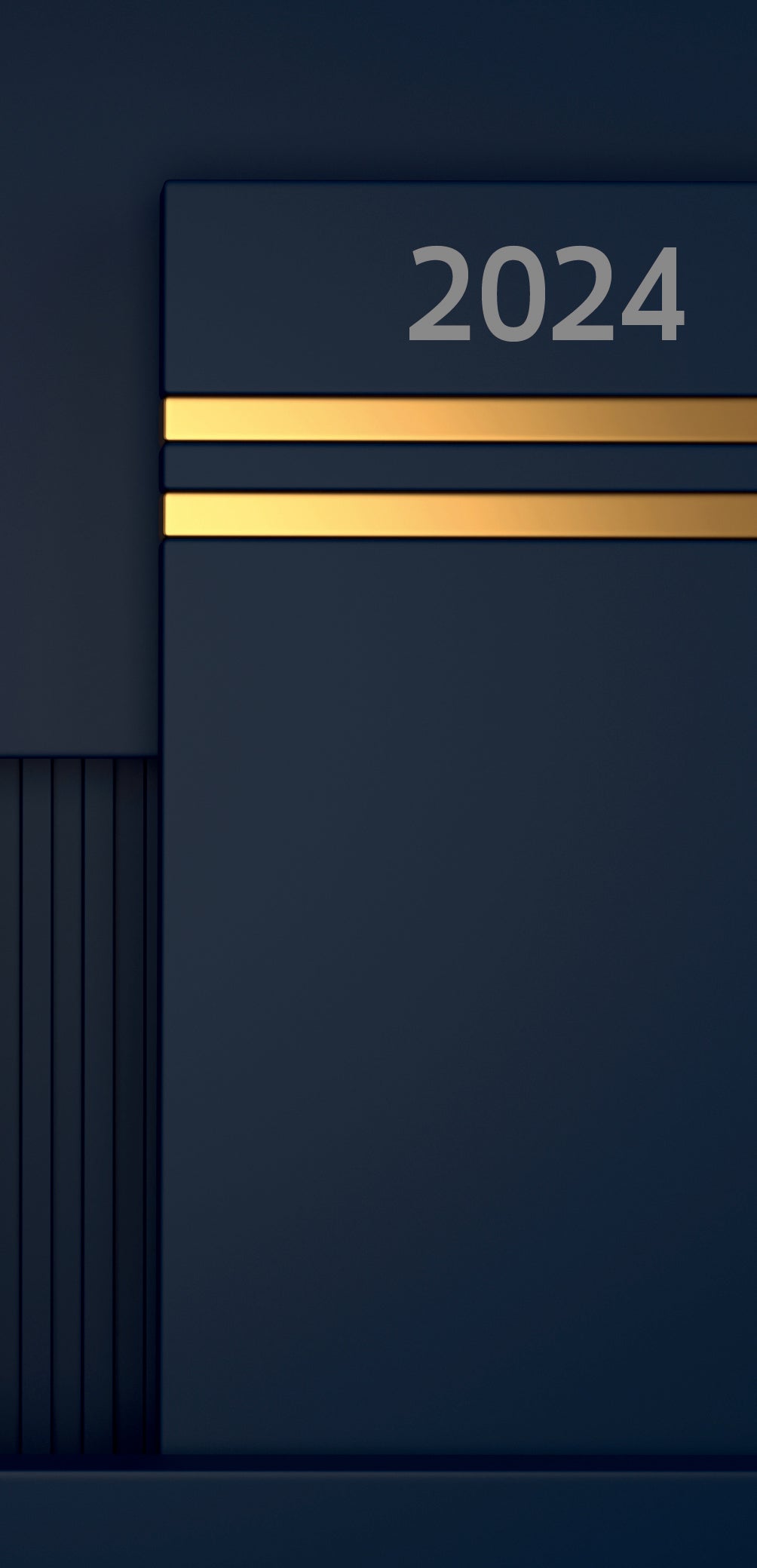 Gold Bars - 2024 Flexi Pocket Diary Premium Planner Christmas Xmas New Year Gift