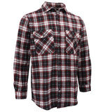 Men's 100% Cotton Flannelette Shirt Long Sleeve Plaid Check Flannel w Pockets, Vintage Ash Plaid, L