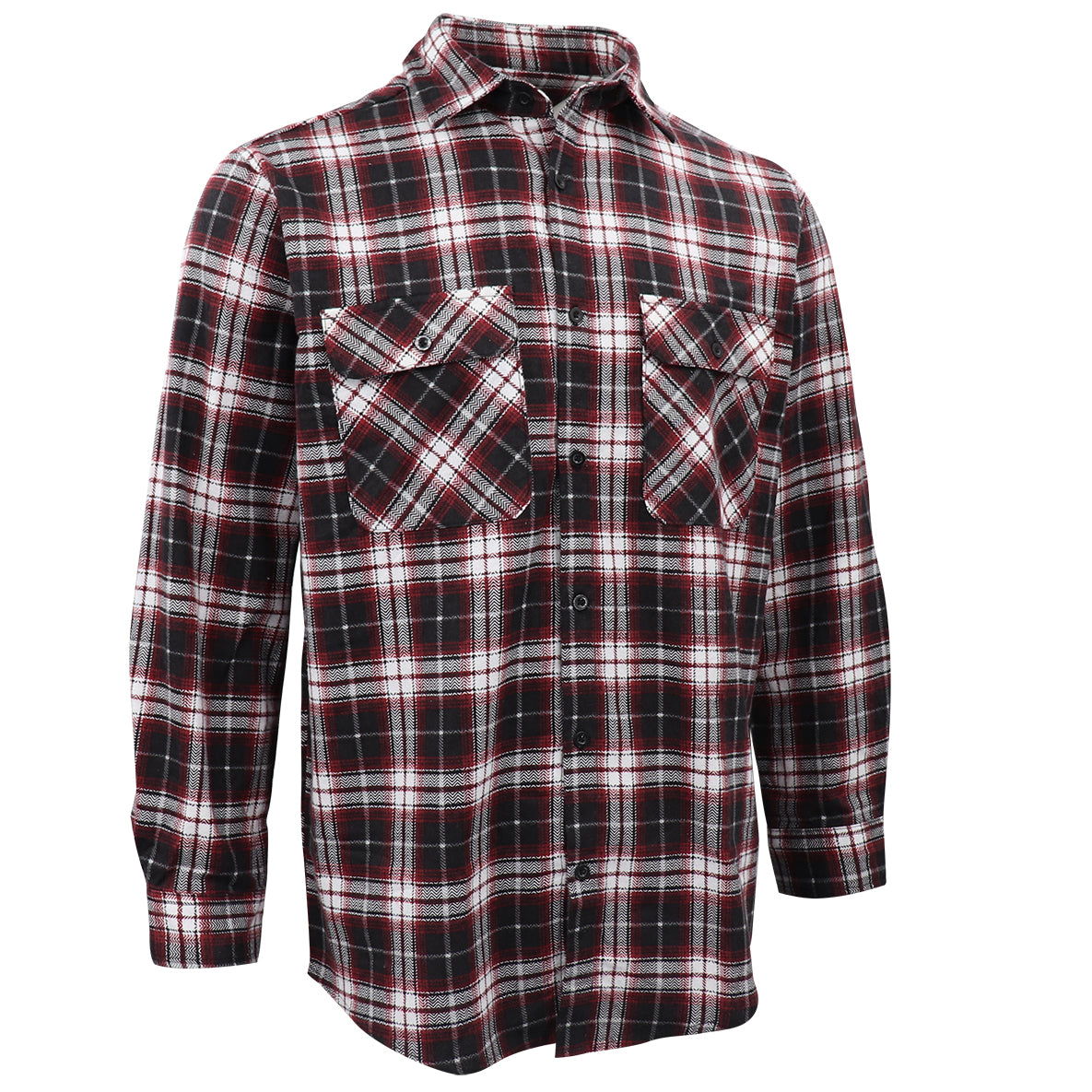 Men's 100% Cotton Flannelette Shirt Long Sleeve Plaid Check Flannel w Pockets, Vintage Ash Plaid, XL