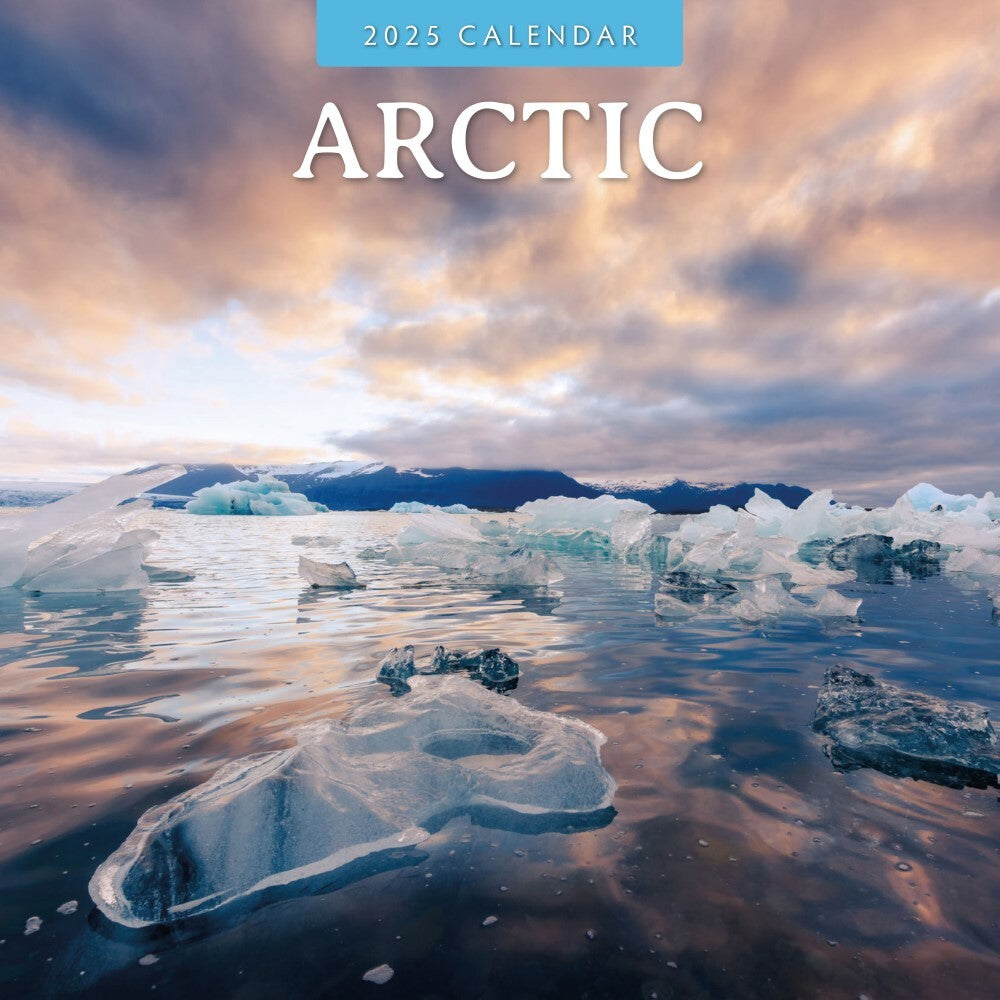 Arctic - 2025 Square Wall Calendar Nature 16 Month Premium Planner New Year Gift