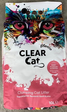 ClearCat Blanco Cat Litter â€“ Baby Powder 10L